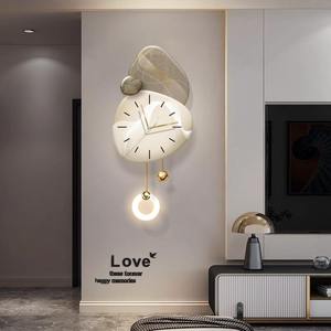 Pittura acrilica a LED orologio luminoso <span class=keywords><strong>Design</strong></span> creativo Art Deco <span class=keywords><strong>soggiorno</strong></span> decorazione della parete natura morta sfondo appeso pittura - Product Image 2