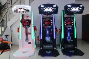 Sikke işletilen itfa makinesi elektronik boks arcade eğlence oyun makinesi boks makinesi ile boks eldiveni