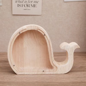 Tirelire en bois en forme de chat, boîte à monnaie en bois massif, décoration pour la maison, cadeau pour enfants et adultes - Product Image 3