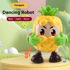 Juguete de dibujos animados para niños, Robot eléctrico de frutas, grabación de canto, habilidades para hablar, plástico, piña, manzana, puesto callejero para - Product Image 6