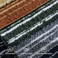 Tela de Jacquard de Poliéster para Tapicería de Sofás, Diseño Clásico a Rayas, Material Tejido Bouclé
