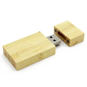 أحمر خشبي الخيزران القيقب كتلة محرك فلاش USB 4 جيجابايت 8 جيجابايت 16 جيجابايت 32 جيجابايت 64 جيجابايت الذاكرة عصا الزفاف هدية