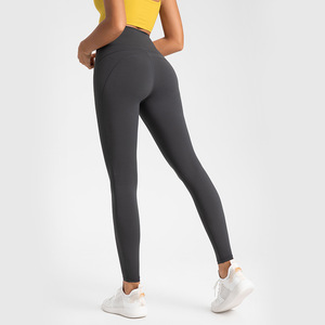 High Waisted Yoga Leggings Tummy Control Hip Lifting Fitness Running Sports Pants Long Tight Fit Autumn Wear - Product Image 2