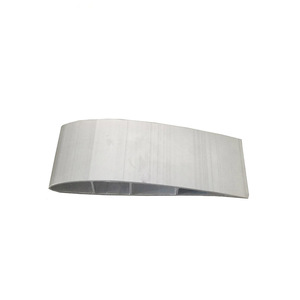 Ventilador de perfil de aluminio anodizado personalizado, nuevo diseño moderno, lámina de aluminio ovalada de construcción - Product Image 1