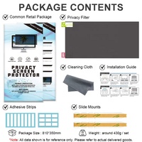 Filtre d'écran de confidentialité bidirectionnel amovible anti-reflets et anti-rayures, bloquant les vues latérales et anti-UV pour moniteur Philips 34 pouces 21:9 ultra-large