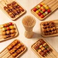 Tailles 6"/8"/10"/14"/16"/30" - Brochettes de barbecue 100% bambou naturel pour les grillades au feu de camp et les barbecues - Bâtonnets pour griller les guimauves