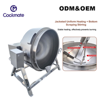 Matériel de cuisson industriel à double enveloppe, équipement de mélange, marmites à double enveloppe avec agitateurs