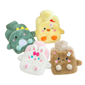 Nouvelle conception, vente chaude en Europe, mignonne bouteille d'eau chaude pour garder au chaud avec housse en <span class=keywords><strong>peluche</strong></span> à motif de dessin animé - Product Image 1