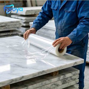 Film de protection en PE souple durable effet marbre, anti-rayures, anti-taches, pour comptoirs en pierre – Vente directe usine - Product Image 1