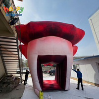 Tunnel gonflable personnalisé en forme de tête de clown pour Halloween, entrée effrayante pour maison hantée, carnaval et décoration de fête