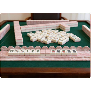 Tableros de Mahjong con Diseño de Vetas de Madera y Perlas Iridiscentes – 24 Opciones de Color para Jugadores Estadounidenses - Product Image 1