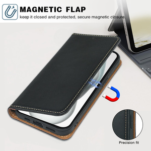Rétro Rfid Blocage Titulaire De La Carte Magnétique Téléphone Cas Pour <span class=keywords><strong>Vivo</strong></span> Y75 Y36 Y27 Y3S X100s V19 Folio Portefeuille Couverture En Cuir - Product Image 2