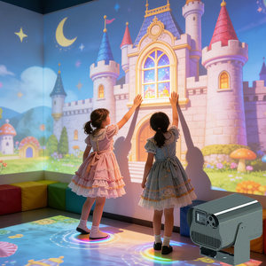 ระบบฉายภาพ 360 องศา สำหรับห้องฉายภาพเสมือนจริง ฉายวิดีโอ 3 มิติ บนผนังแบบโฮโลแกรม เพื่อประสบการณ์ภาพเสมือนจริง - Product Image 1