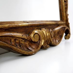 Miroir traditionnel encadré en bois, fait main, décoratif, à fixation murale avec écran LED - Product Image 1