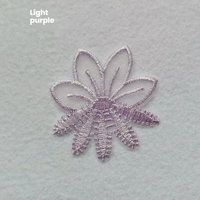 Appliques brodées florales en toile pour la décoration de jupes et de sacs
