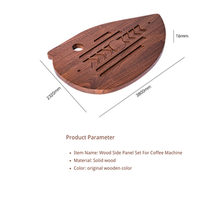 Customized High Quality Walnut Wood Side Panel Set for Espresso Machine - Product Image 4