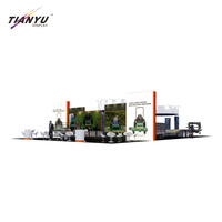 360 grand stand de convention vitrine d'exposition voiture pliable Tension tissu exposition stand d'événement Portable Stand Fair Expo