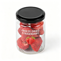 Groothandel Honing Jam Gelei Augurkensaus Opslag Keuken Gebruik 240ml Ronde Glazen Voedselpot Lege Transparante Verpakking Met Metalen Deksel