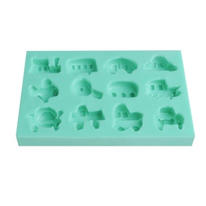 ชุดแม่พิมพ์ซิลิโคนรูปตัวการ์ตูนยานพาหนะสำหรับทำฟองดองท์ ตกแต่งหน้าเค้ก และงานวันเกิดเด็ก - Product Image 4