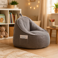 Fauteuil pouf enfant durable à une place, rembourré en mousse douce, confortable et design décontracté, idéal pour le jeu et la télévision
