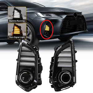 2PCS Feux antibrouillard LED DRL pour Toyota Yaris Ativ Vios 2022 2023, feux <span class=keywords><strong>de</strong></span> jour, couvre-<span class=keywords><strong>phare</strong></span> avant, faisceau <span class=keywords><strong>de</strong></span> câbles 12V - Product Image 1