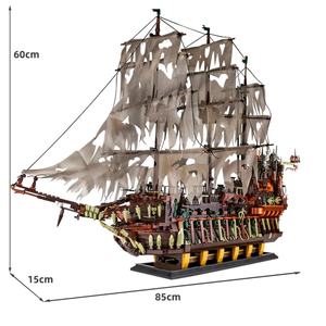 Pour Mould King 13138, modèle Flying Dutchman, ensemble de blocs en plastique DIY, jouets de construction de navires de stars du cinéma pour enfants - Product Image 4