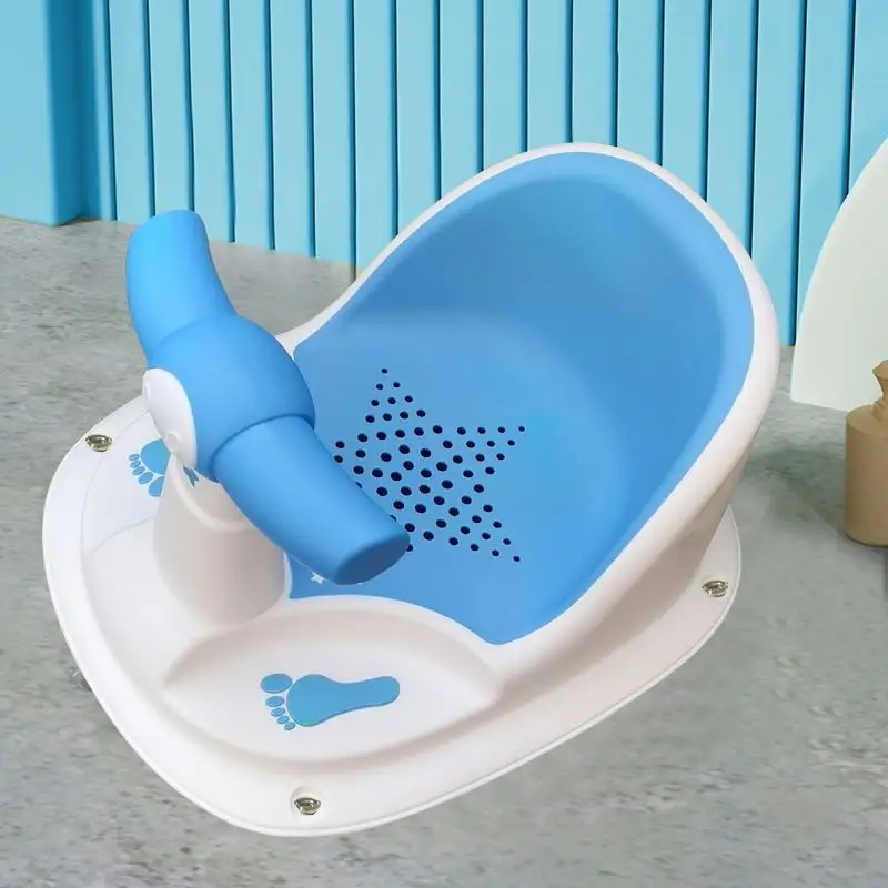 Bangku mandi Anak anti licin, tempat duduk bak mandi bayi TPR kualitas tinggi 1