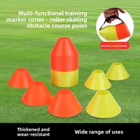 Cônes de marquage pour entraînement de football, obstacles pour patinage à roulettes, pylônes de patinage, mini-cônes de marquage, barils de marquage en PE