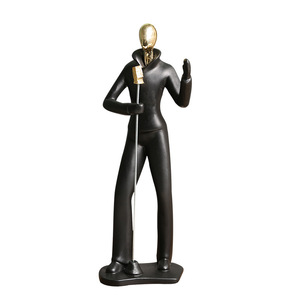 Bande créative résine lumière luxe danse figures ornements bureau artisanat décoration de bureau - Product Image 6