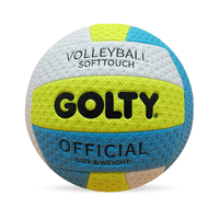 GOLTY GVM-1008C Taille 5 Poids 260-280G et Circonférence 650-670MM avec Ballon de Volleyball Officiel en Mousse Souple Cousu à la Machine, Meilleure Vente
