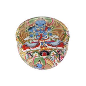 برطمان شمع الصويا معدني دائري فارغ للبيع بالجملة، سعة 4 أونصة و 5 أونصة، بألوان أسود وأبيض وذهبي، علبة صفيح مناسبة للسفر - Product Image 6