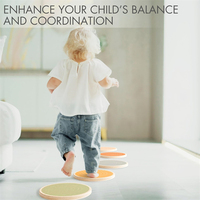 Actividad interior perfecta para niños pequeños que mejora el equilibrio habilidades de coordinación seguro antideslizante divertido peldaños de madera para niños