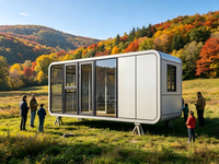 Maisonnette en bois préfabriquée personnalisée, unité modulaire flexible, combinaison extensible pour les grands projets