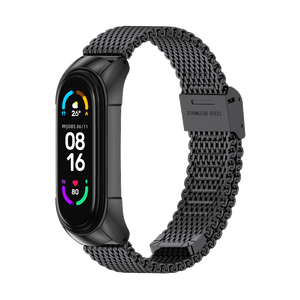 Correas de reloj de acero inoxidable de lujo de buena calidad Acero Para Smart <span class=keywords><strong>Band</strong></span> para <span class=keywords><strong>Mi</strong></span> 3 4 5 <span class=keywords><strong>6</strong></span> <span class=keywords><strong>Correa</strong></span> Accesorios - Product Image 2