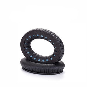 Coussinets d'oreille noirs en cuir avec mousse à mémoire de forme et coton LR pour écouteurs <span class=keywords><strong>BOSE</strong></span> <span class=keywords><strong>QC2</strong></span> / QC15 / AE2 / QC25 / QC35 - Product Image 5