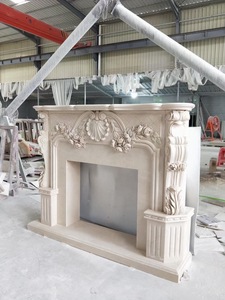 Cheminée en marbre d'Italie, <span class=keywords><strong>insert</strong></span> de cheminée en marbre, cheminée en marbre blanc de Carrare - Product Image 4