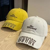 Casquette en coton personnalisée pour homme et femme, style vintage, en coton lavé, à calotte souple, vente en gros
