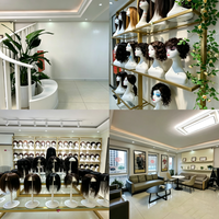 Présentoir de Luxe Doré pour Perruques, Support de Rangement Commercial pour Mannequins de Salon de Coiffure, Meuble d'Exposition de Perruques