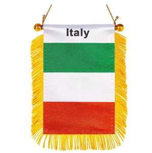 Drapeau de pays de la Grèce imprimé double face de haute qualité Mini bannière frangée à accrocher à la fenêtre de la <span class=keywords><strong>voiture</strong></span> - Product Image 3