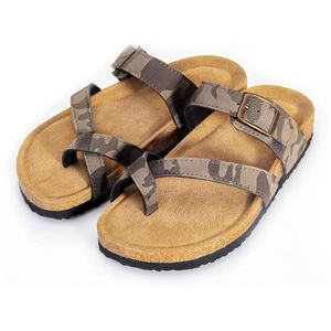<span class=keywords><strong>Sandales</strong></span> à enfiler pour garçon en <span class=keywords><strong>cuir</strong></span> de vachette PU camouflage, confortables avec semelle en mousse à mémoire de forme et semelle en liège - Product Image 4