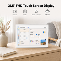 Calendrier numérique OEM ODM 21,5 pouces avec écran tactile WiFi Android 15, calendrier mural électronique familial avec planificateur de repas