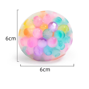 Pelota antiestrés de 6 cm para niños, diseño exótico de arcoíris, juguete de descompresión, pelota de descompresión TPR, juguete para adultos - Product Image 6