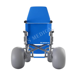KSM-SW1 All-Terrain Manual Senior Friendly Beach Wheelchair with Balloon Tires <b>for</b> Seniors Mobility Solution <b>for</b> B2B Supplier - Product Image 5