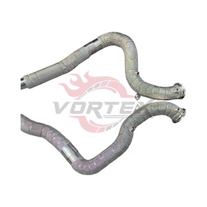 Tubo de Escape con Protección Térmica Vortex SS304 para Mercedes AMG GT GTS GTC GTR C190 4.0T M178 V8, Ajuste Directo - Product Image 5