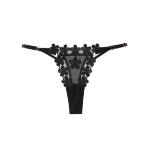 <span class=keywords><strong>Perizoma</strong></span> in pizzo puramente <span class=keywords><strong>sensuale</strong></span> con tessuto Transparentnet ultrasottile stile francese spalline sottili regolabili biancheria intima a vita bassa da donna - Product Image 3