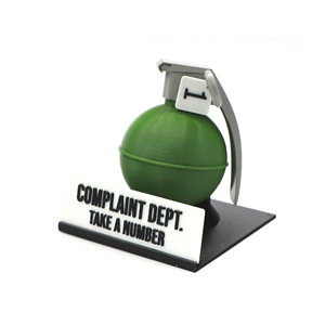 Letrero de Escritorio del Departamento de Quejas, Impreso en 3D, Regalo de Broma, Letrero de Escritorio del Departamento de Quejas con Forma de <span class=keywords><strong>Granada</strong></span> Divertida - Product Image 6