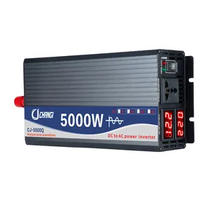 Changan Inverter 5000 watt, inverter daya gelombang sinus murni off grid 12V 24V 48V Dc ke Ac 110V 220V