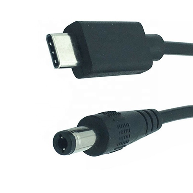 5.5x2.1mm DC Male to USB Type C Fast Charging Cable