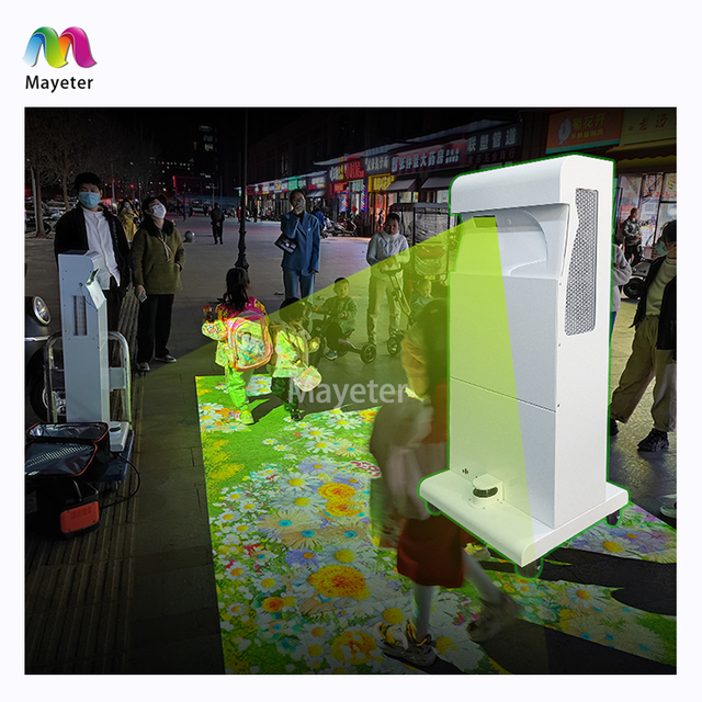Movable All in One Holographic 3D Mapping Hologram Projector Game Machine AR Floor Projection Interactive Game