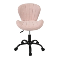 Chaises pivotantes réglables pour table, meubles de bureau à domicile, chambre à coucher, base dorée, style kawaii, pour la coiffeuse